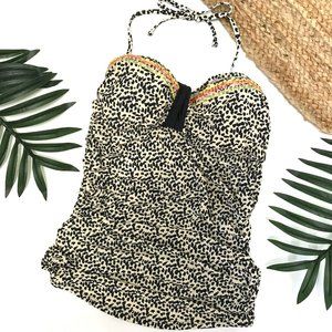 A PEA IN THE POD ELLA MOSS Halter Swim Tankini S